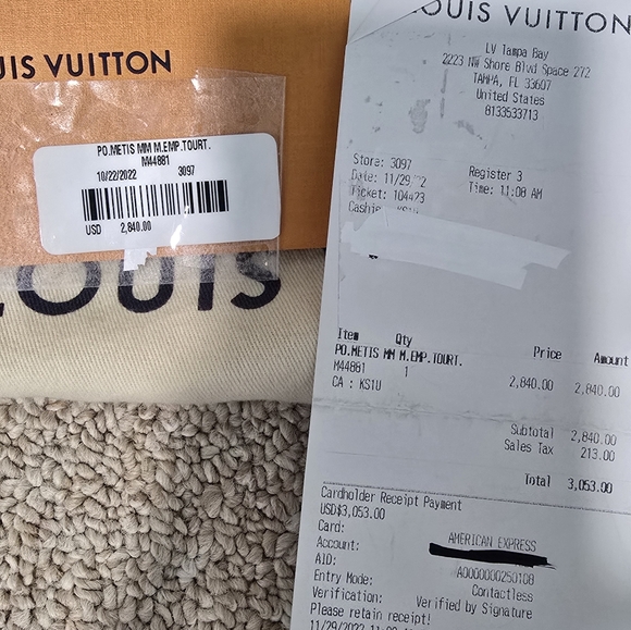 Authentic Louis Vuitton Pouchette Metis And Matching Zoe Wallet Tourterelle - Picture 3 of 15